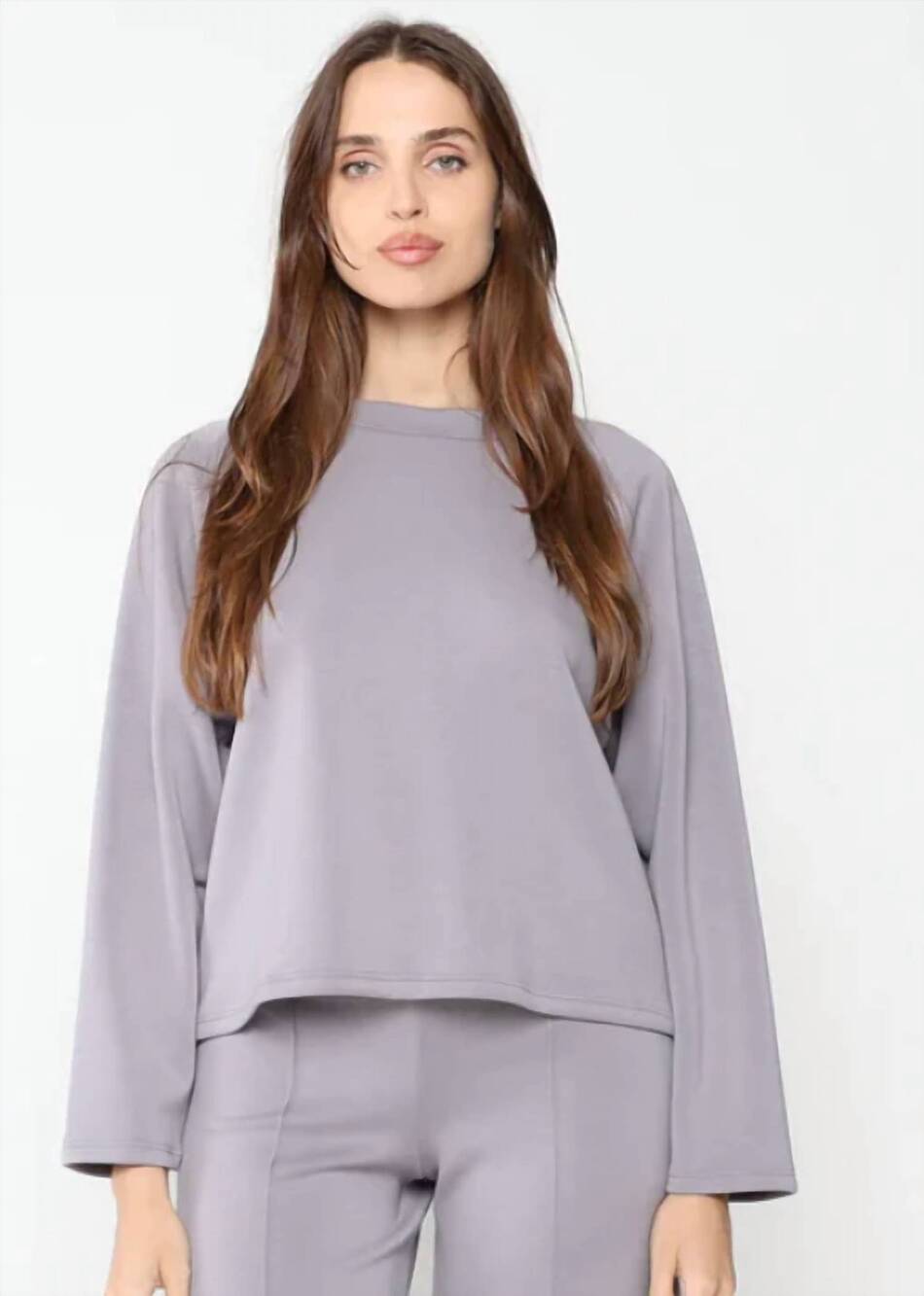 NEW RIPLEY RADER oversize raglan top in silver - Picture 1 of 2